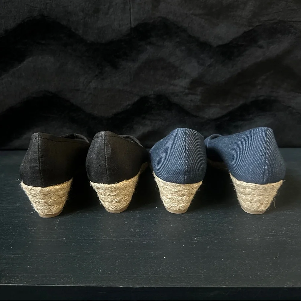 Black & Blue Espadrilles